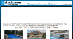 Desktop Screenshot of andersonpoolsandspas.com